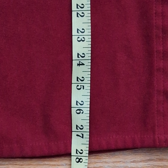 80.Talbots, Red Wine Fall Blouse - Picture 4 of 6